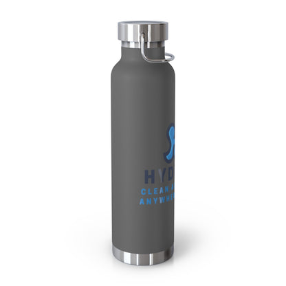 Copper Vacuum Insulated Bottle, 22oz Choice Two - HydroFlo